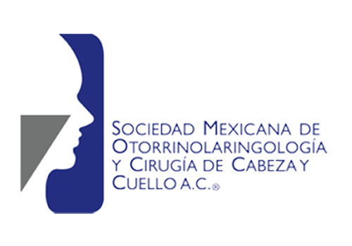 Logotipo de Sociedad Mexicana de Otorrinolaringologia y cirugía de cabeza y cuello